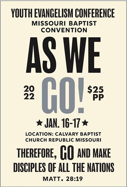 Youth Evangelism Conference - January 16th - 17th