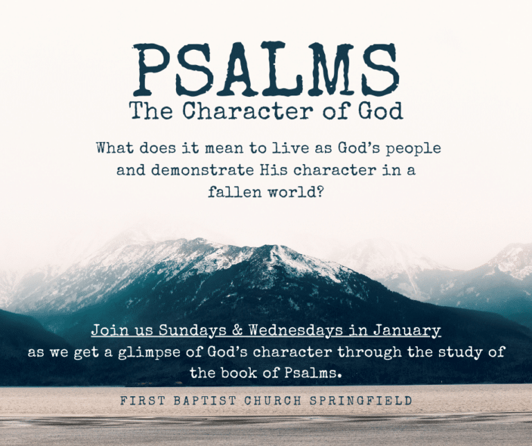 Psalms - The Character of God