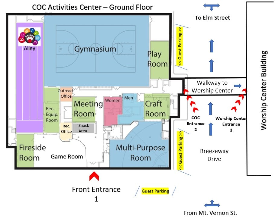 COC - 1st Floor Map