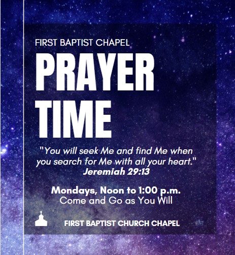 Chapel Prayer Meeting Flyer