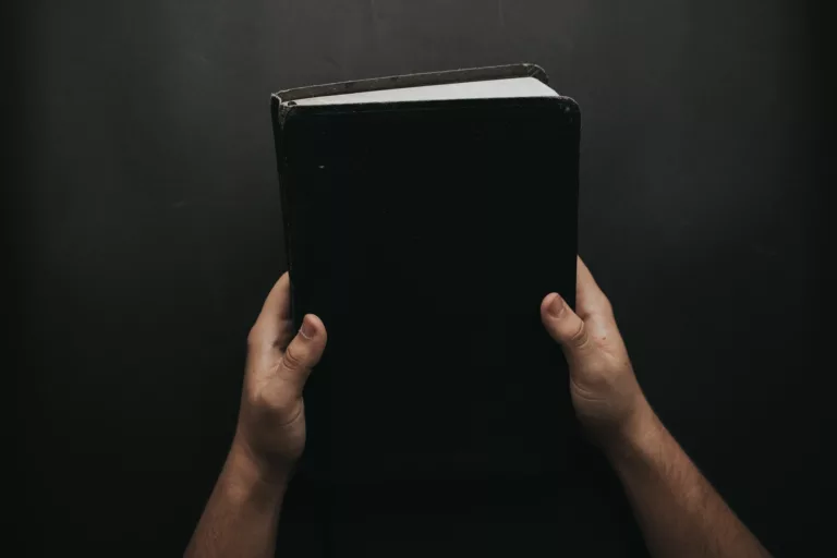 Holding a Bible